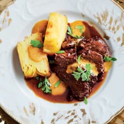 Guancia di manzo brasata al vino rosso