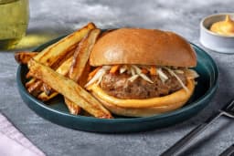 Hamburger di manzo e cheddar