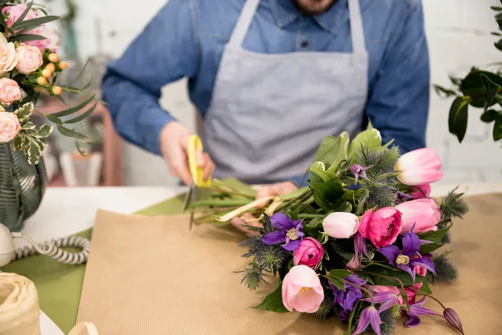Preparazione di un bouquet