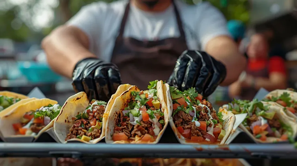 Tacos appena serviti