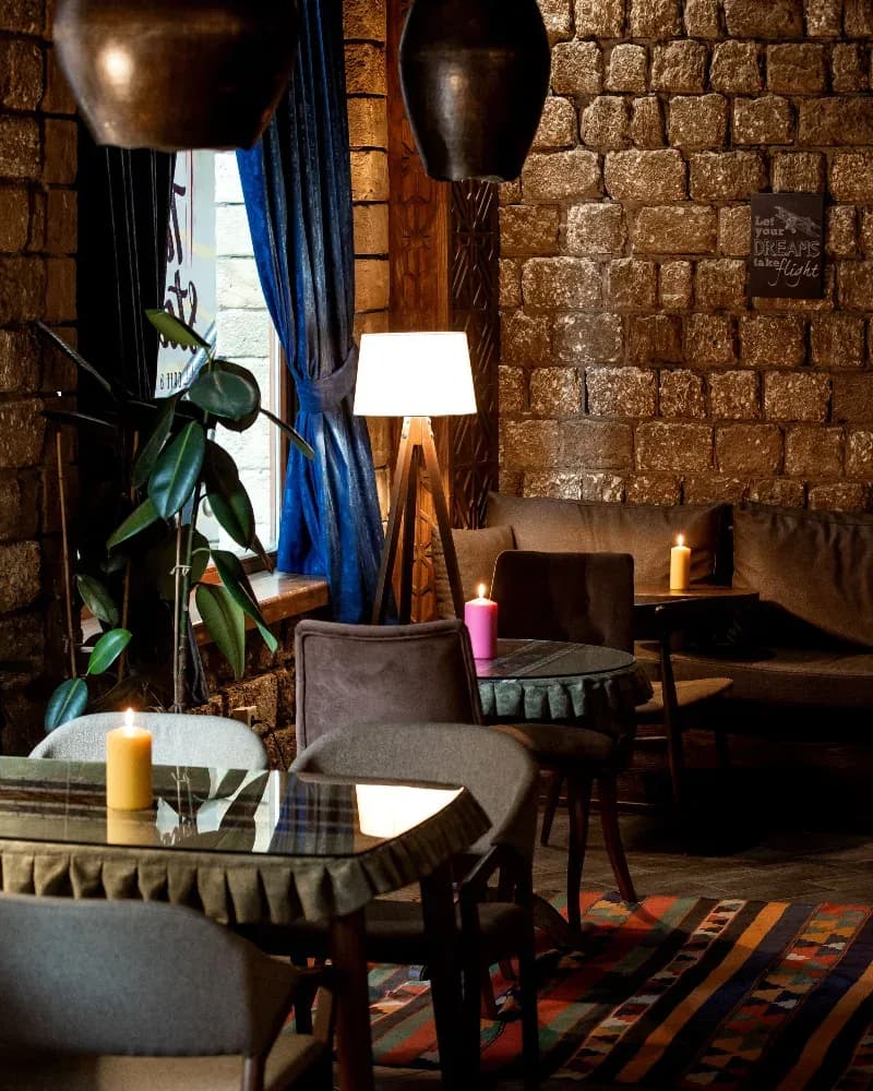 La sala la sera