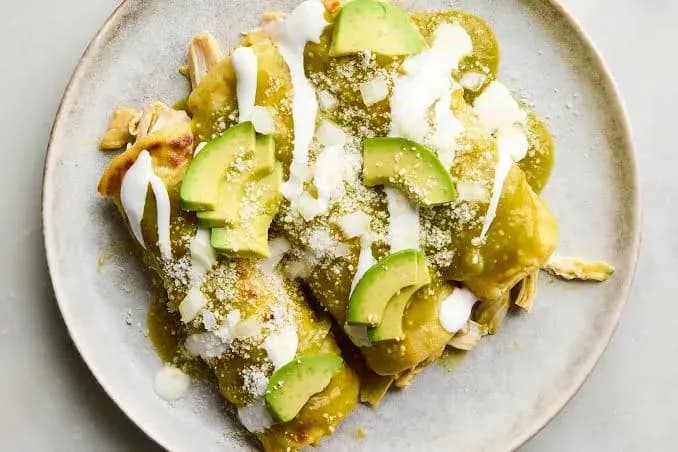 Enchiladas verdes