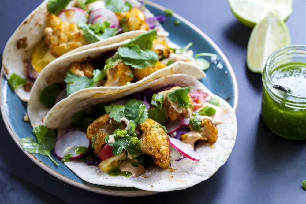 Taco de verduras