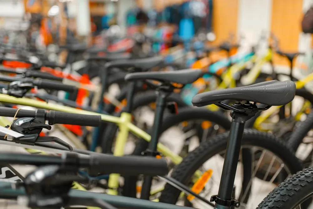 Bici esposte in negozio